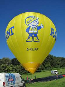 G-CLFF hot air balloon, added to the archive 27 August 2026. Photograph by Per Lesser