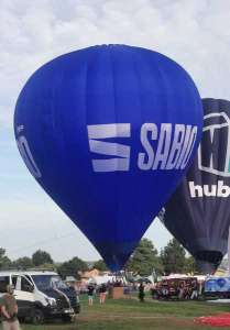 G-CMFP hot air balloon, added to the archive 27 August 2026. Photograph by Bob Garnett