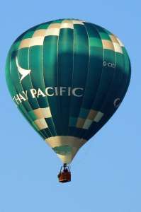 G-CXCX hot air balloon, added to the archive 27 August 2026. Photograph by Fay Shepherd
