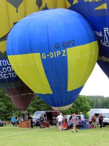 G-DIPZ hot air balloon, added to the archive 7 September 2026. Photograph by G Bann
