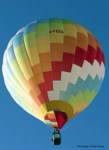 G-FEED hot air balloon, added to the archive 27 August 2026. Photograph by Ian Grove