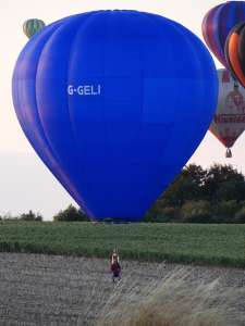 G-GELI hot air balloon, added to the archive 27 August 2026. Photograph by K Boon
