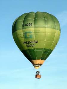 G-GGGG hot air balloon, a Thunder AX7-77. Photograph by Balloon Spotters Archive