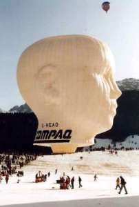 G-HEAD hot air balloon, added to the archive 27 August 2026. Photograph by Bill Teasdale