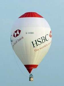 G-HSBC hot air balloon, added to the archive 27 August 2026. Photograph by Andrew Kaye