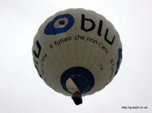 G-IBLU hot air balloon, added to the archive 27 August 2026. Photograph by slowfly.it