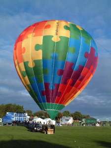 G-JIGS hot air balloon, added to the archive 27 August 2026. Photograph by Andrew Garrett