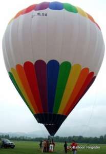 G-MLSA hot air balloon, added to the archive 27 August 2026. Photograph by slowfly.it