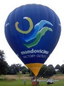 G-NERO hot air balloon, added to the archive 27 August 2026. Photograph by slowfly.it