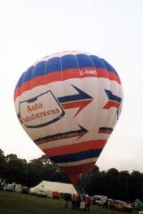 G-OAWS hot air balloon, added to the archive 27 August 2026. Photograph by Andrew Garrett