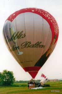 G-OBJB hot air balloon, added to the archive 27 August 2026. Photograph by A Gibson