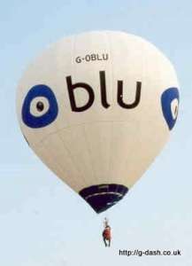 G-OBLU hot air balloon, added to the archive 27 August 2026. Photograph by Slowfly.it