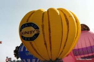 G-OCAW hot air balloon, added to the archive 27 August 2026. Photograph by G Duke