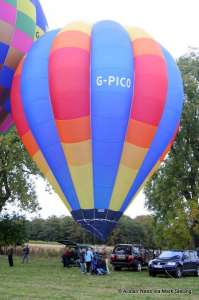 G-PICO hot air balloon, added to the archive 27 August 2026. Photograph by Alistair Ness (via Mark Stelling)