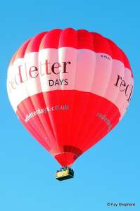 G-RLDZ hot air balloon, added to the archive 27 August 2026. Photograph by Fay Shepherd