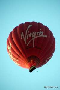 G-RVBF hot air balloon, added to the archive 27 August 2026. Photograph by Mike Clarke