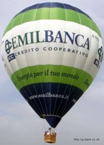 G-SEBA hot air balloon, added to the archive 27 August 2026. Photograph by slowfly.it