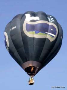 G-STAV hot air balloon, a Cameron O-84. Photograph by Balloon Spotters Archive