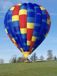 G-TTXL hot air balloon, added to the archive 27 August 2026. Photograph by Trev Read