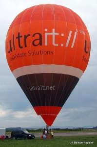 G-UTRA hot air balloon, added to the archive 27 August 2026. Photograph by Kevin Boon