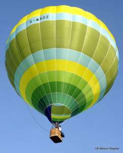 G-WADZ hot air balloon, added to the archive 27 August 2026. Photograph by Dan Whitelock