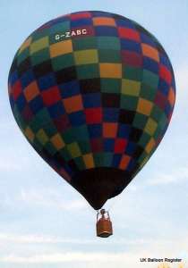 G-ZABC hot air balloon, added to the archive 27 August 2026. Photograph by Peter Lickorish