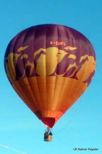 G-ZUFL hot air balloon, added to the archive 27 August 2026. Photograph by Trevor Read