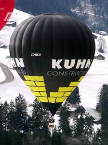 LX-BKU hot air balloon. Photograph by G Bann