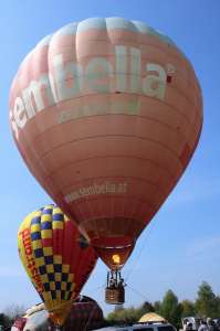 OE-ZSX hot air balloon. Photograph by G Bann